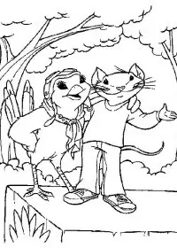 Fisă de colorat cu Stuart little de colorat p12