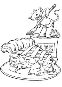 Fisă de colorat cu Stuart little de colorat p13