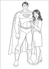 Fisă de colorat cu Superman de colorat p11