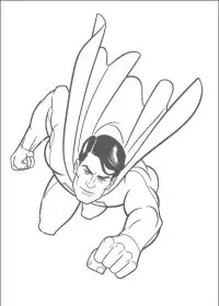 Fisă de colorat cu Superman de colorat p14