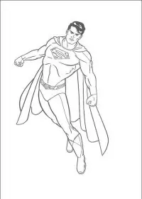 Fisă de colorat cu Superman de colorat p15