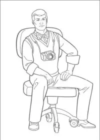 Fisă de colorat cu Superman de colorat p19