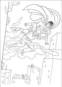 Fisă de colorat cu Superman de colorat p22