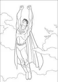 Fisă de colorat cu Superman de colorat p32