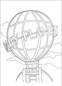 Fisă de colorat cu Superman de colorat p33