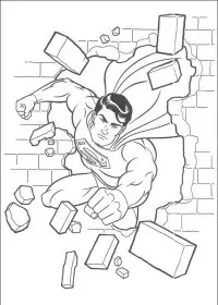 Fisă de colorat cu Superman de colorat p36