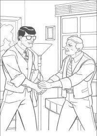 Fisă de colorat cu Superman de colorat p40