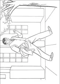 Fisă de colorat cu Superman de colorat p43