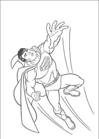Fisă de colorat cu Superman de colorat p44