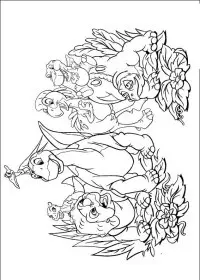 Fisă de colorat cu Taramul uitat de timp de colorat p04