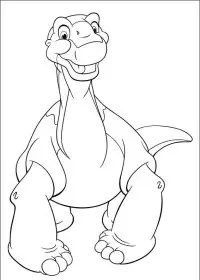 Fisă de colorat cu Taramul uitat de timp de colorat p05