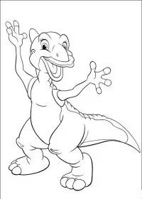 Fisă de colorat cu Taramul uitat de timp de colorat p07