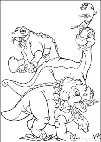 Fisă de colorat cu Taramul uitat de timp de colorat p15