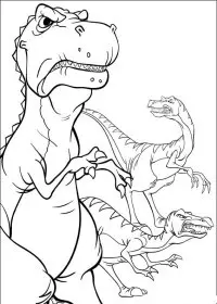 Fisă de colorat cu Taramul uitat de timp de colorat p16