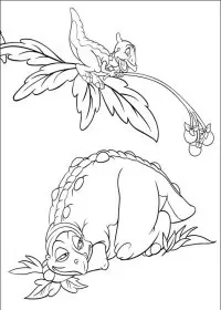 Fisă de colorat cu Taramul uitat de timp de colorat p19