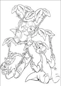 Fisă de colorat cu Taramul uitat de timp de colorat p21