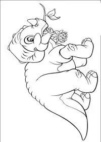 Fisă de colorat cu Taramul uitat de timp de colorat p25