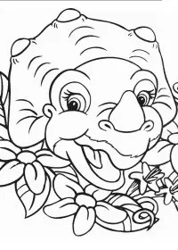 Fisă de colorat cu Taramul uitat de timp de colorat p26