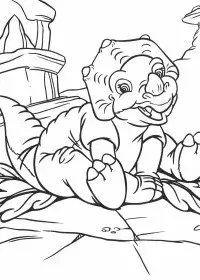 Fisă de colorat cu Taramul uitat de timp de colorat p27