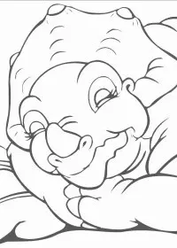 Fisă de colorat cu Taramul uitat de timp de colorat p28