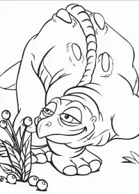 Fisă de colorat cu Taramul uitat de timp de colorat p29