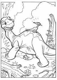 Fisă de colorat cu Taramul uitat de timp de colorat p32