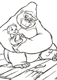 Tarzan de colorat