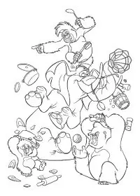 Fisă de colorat cu Tarzan de colorat p20