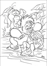 Fisă de colorat cu Tarzan de colorat p35