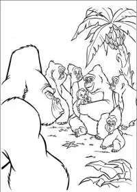 Fisă de colorat cu Tarzan de colorat p48