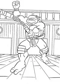 Fisă de colorat cu Testoasele ninja de colorat p07