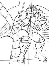 Fisă de colorat cu Testoasele ninja de colorat p10