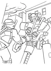 Fisă de colorat cu Testoasele ninja de colorat p15