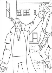 Fisă de colorat cu Testoasele ninja de colorat p32