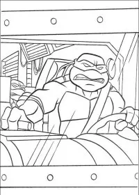 Fisă de colorat cu Testoasele ninja de colorat p34