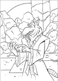 Fisă de colorat cu Testoasele ninja de colorat p39