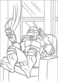 Fisă de colorat cu Testoasele ninja de colorat p52