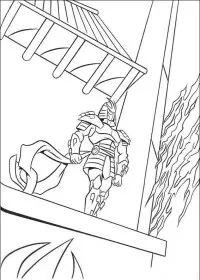 Fisă de colorat cu Testoasele ninja de colorat p58