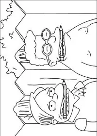 Fisă de colorat cu The simpsons de colorat p02