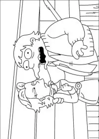 Fisă de colorat cu The simpsons de colorat p03