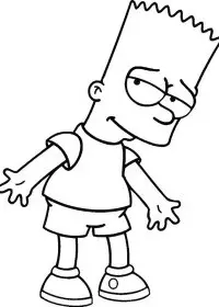 Fisă de colorat cu The simpsons de colorat p09