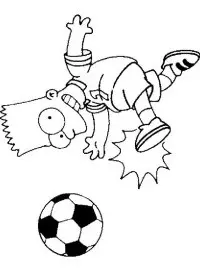 Fisă de colorat cu The simpsons de colorat p17