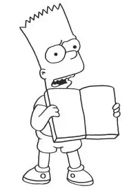 Fisă de colorat cu The simpsons de colorat p27