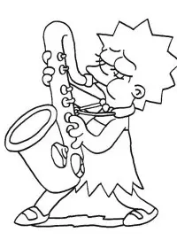 Fisă de colorat cu The simpsons de colorat p32