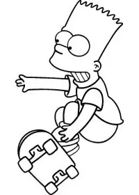 Fisă de colorat cu The simpsons de colorat p36