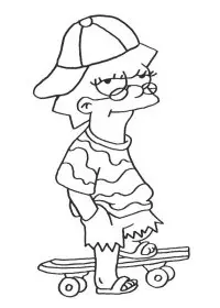 Fisă de colorat cu The simpsons de colorat p37