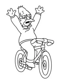 Fisă de colorat cu The simpsons de colorat p41