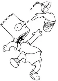 Fisă de colorat cu The simpsons de colorat p47