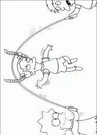 Fisă de colorat cu The simpsons de colorat p50