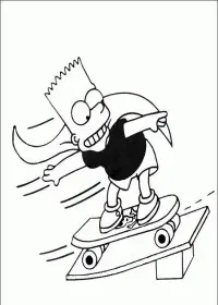 Fisă de colorat cu The simpsons de colorat p52
